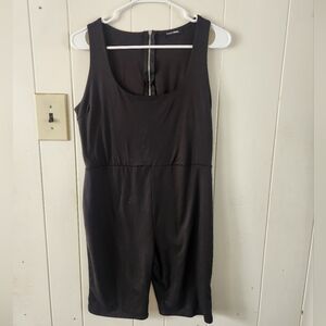Fashion Nova Charcoal Sleeveless Jumpsuit Size XL